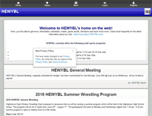 Tablet Screenshot of hewybl.com